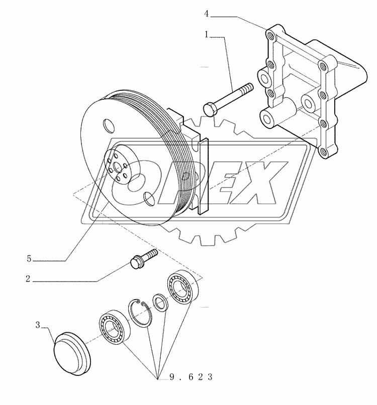 0.320(03) ­ WATER PUMP ­ PULLEY