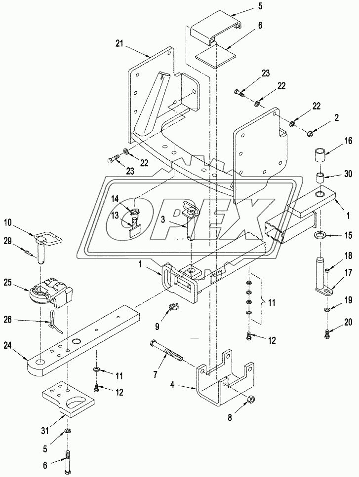 DRAWBAR - EXTENDABLE