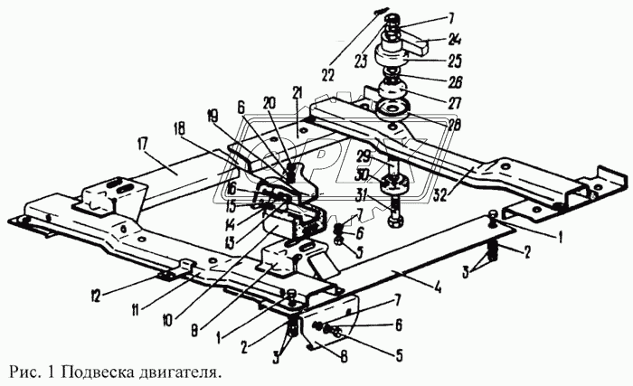 Подвеска двигателя