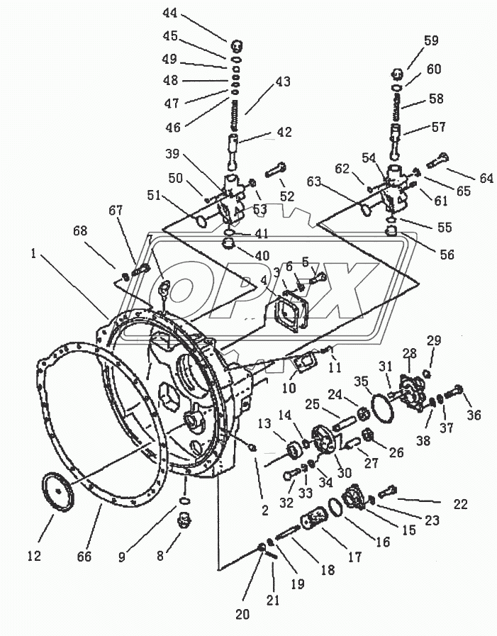 TORQUE CONVERTER HOUSING (PD220Y-1, PD220YS)