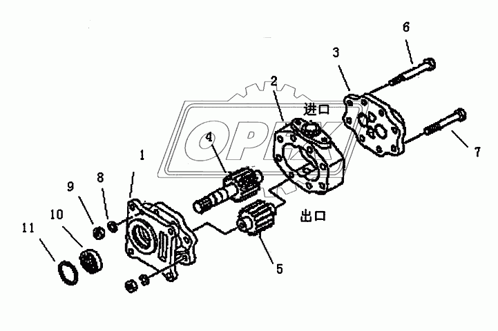 TRANSMISSION PUMP (PD220Y-1, PD220Y-2)