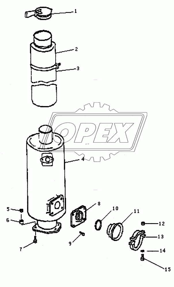 EXHAUST ASSY PD320Y-1 PD320Y-2