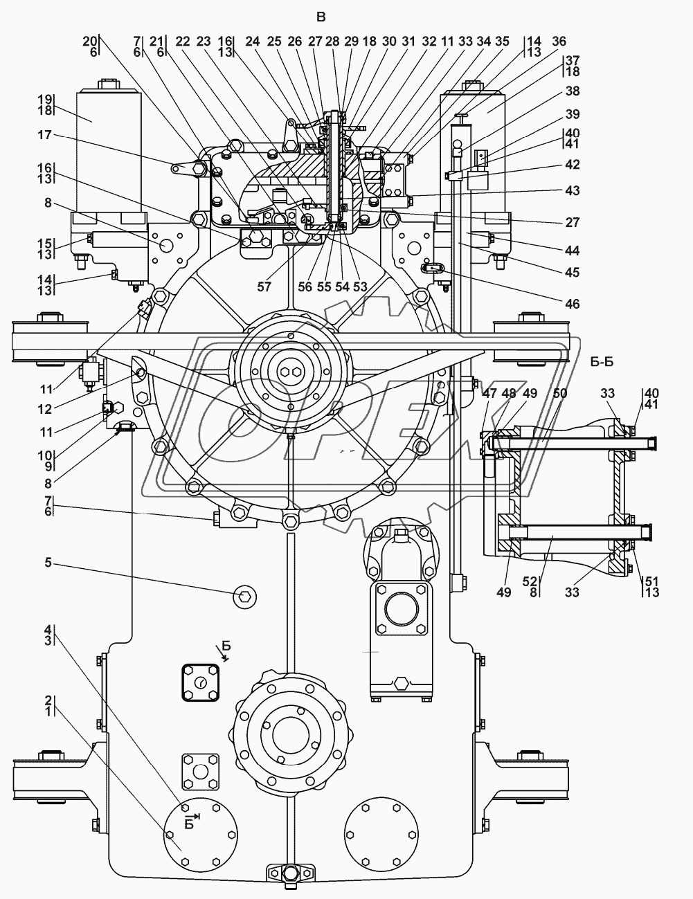 Блок трансмиссии 4