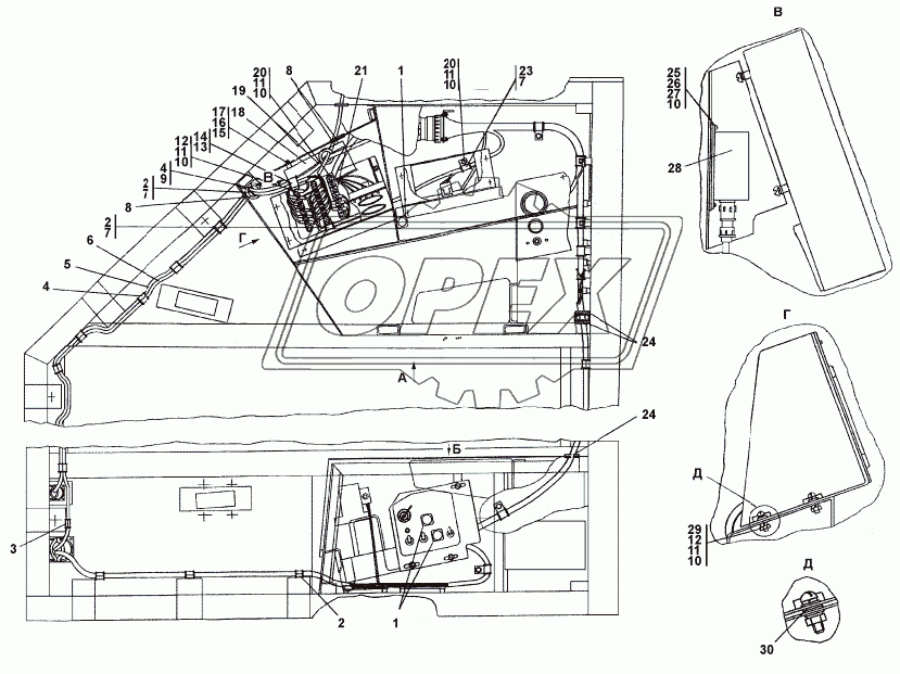 311502-10-12-01СП Электрооборудование пола кабины 1