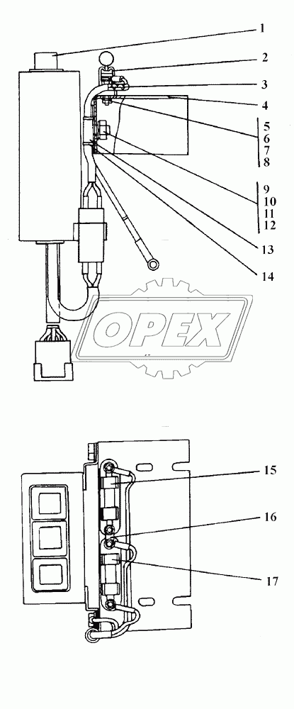 2001-10-125СП Блок управления отопителем