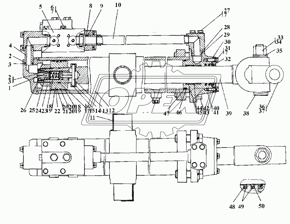 1501-26-501СП Гидроцилиндр диаметр 110