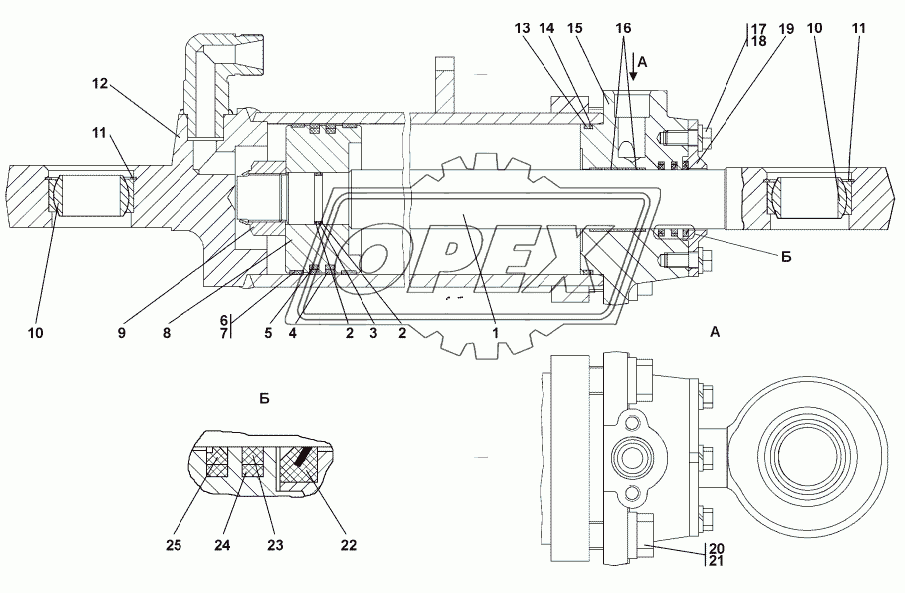 011501-97-502СП Гидроцилиндр d.160