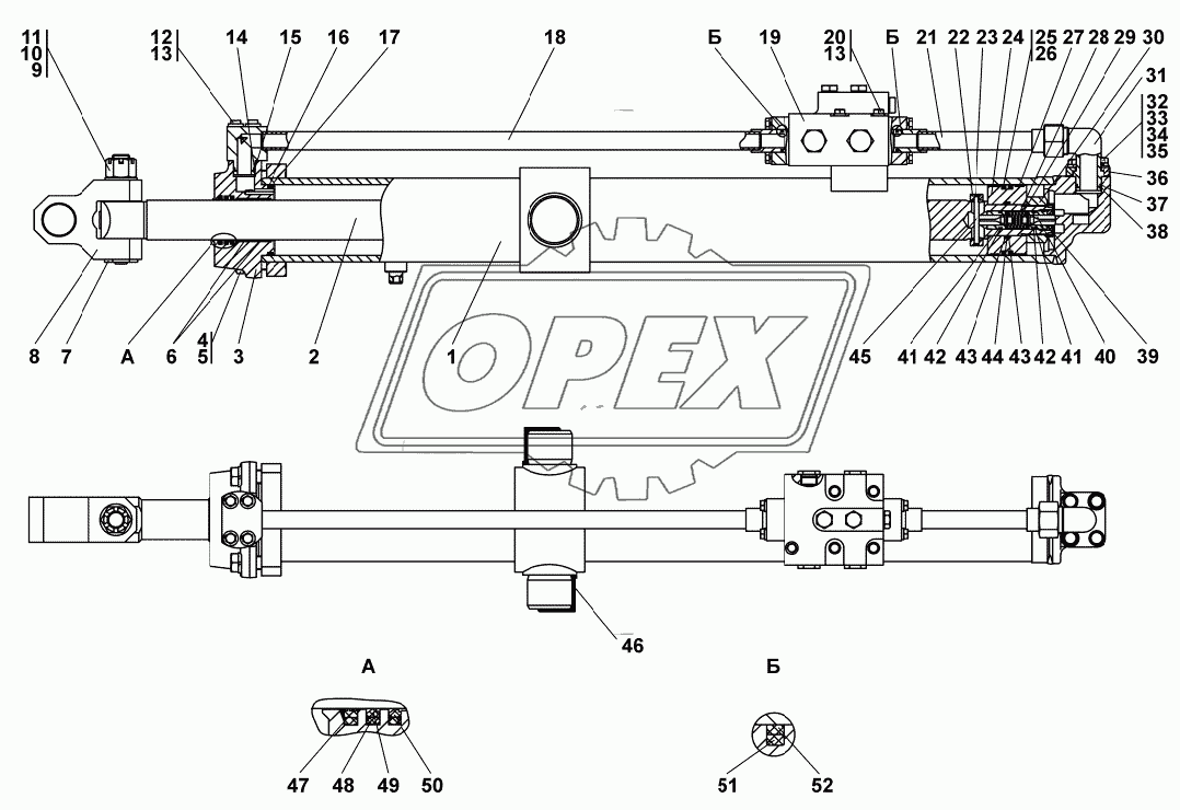 Гидроцилиндр d.125