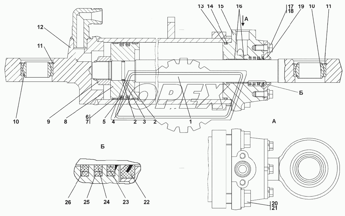 Гидроцилиндр d.160