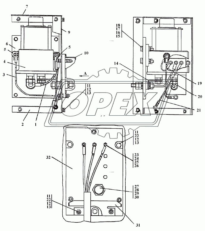 311502-10-15СП Установка реле РС-400