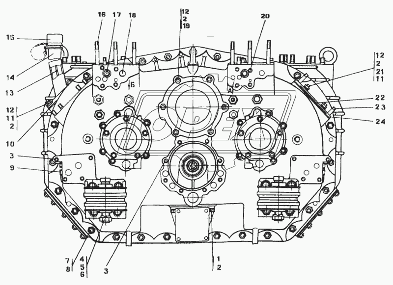 Коробка передач с механизмами реверса 2