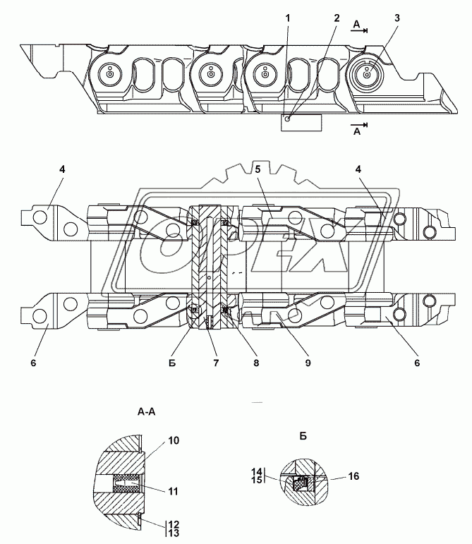 К280-22-100СП Цепь гусеничная