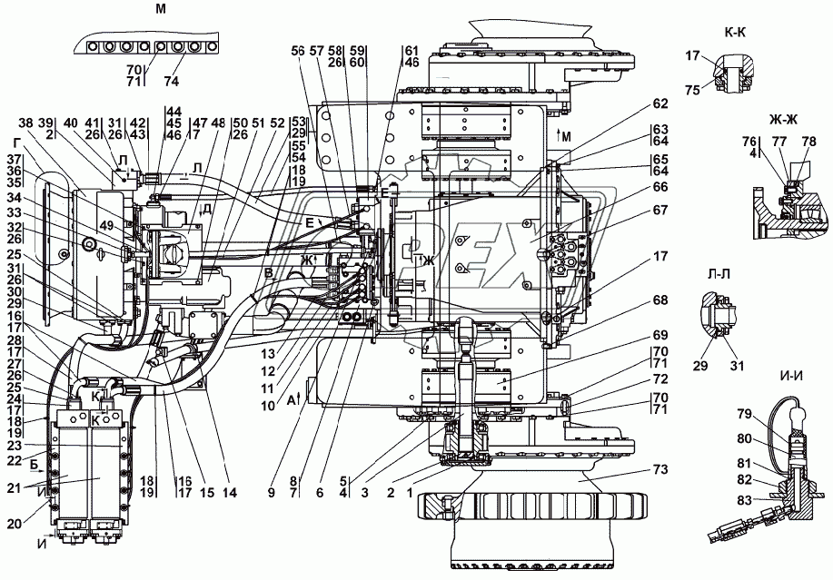 4001-16-1СП Установка трансмиссии 1