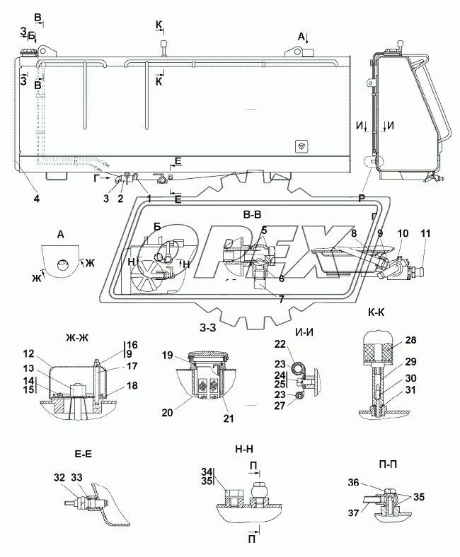 313502-25-10СП Бак топливный