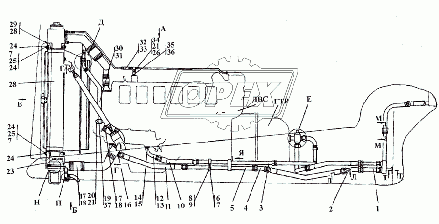 313502-60-2СП Система охлаждения 1