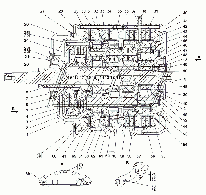 2501- 12-20СП Коробка передач планетарная