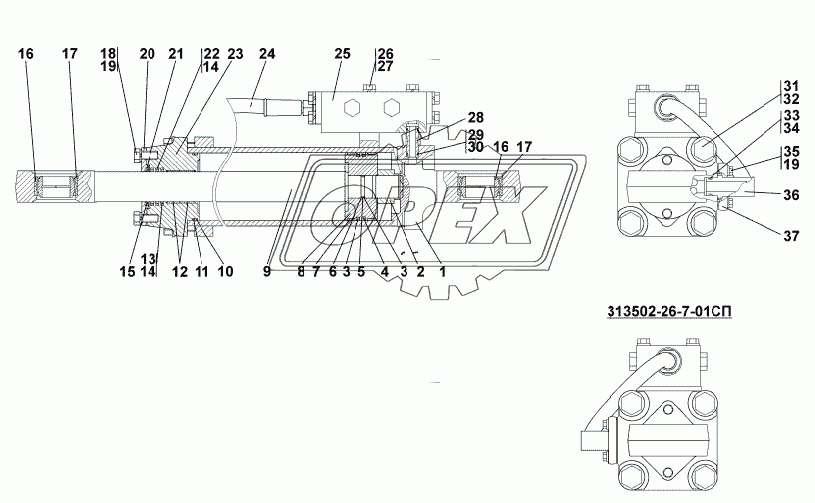 313502-26-7СП/-01СП Гидроцилиндр