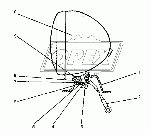 404-10-270СП Установка фары