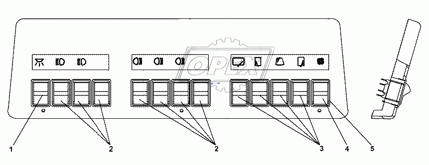 313516-10-105СП Щиток выключателей