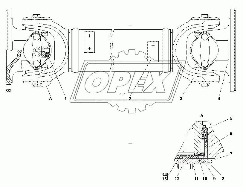 81-4250010-80 Вал карданный