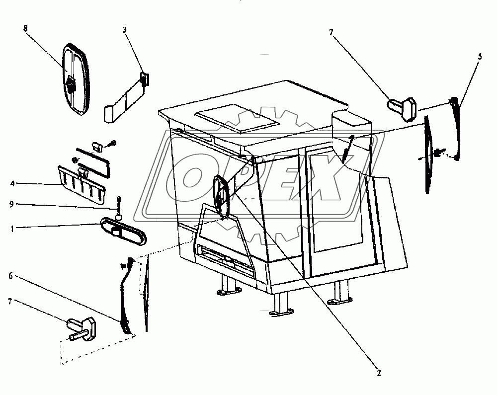 Принадлежности кабины