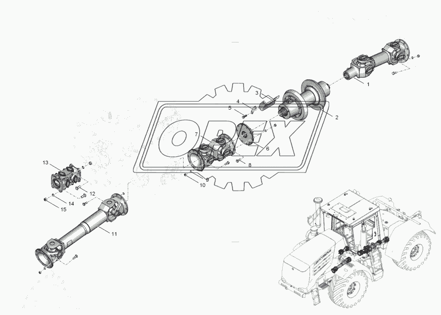 744Р2-2200000 Передача карданная