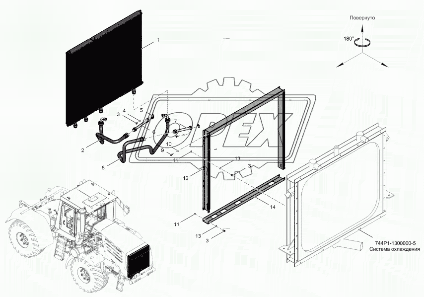 744Р1-1400000-3 Система смазки