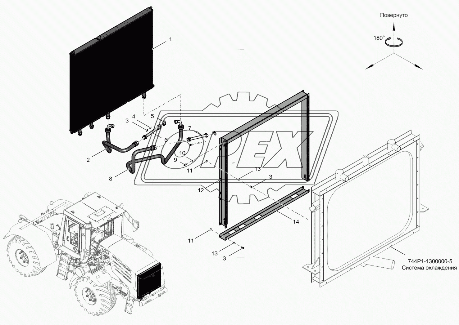 744Р1-1400000-3 Система смазки