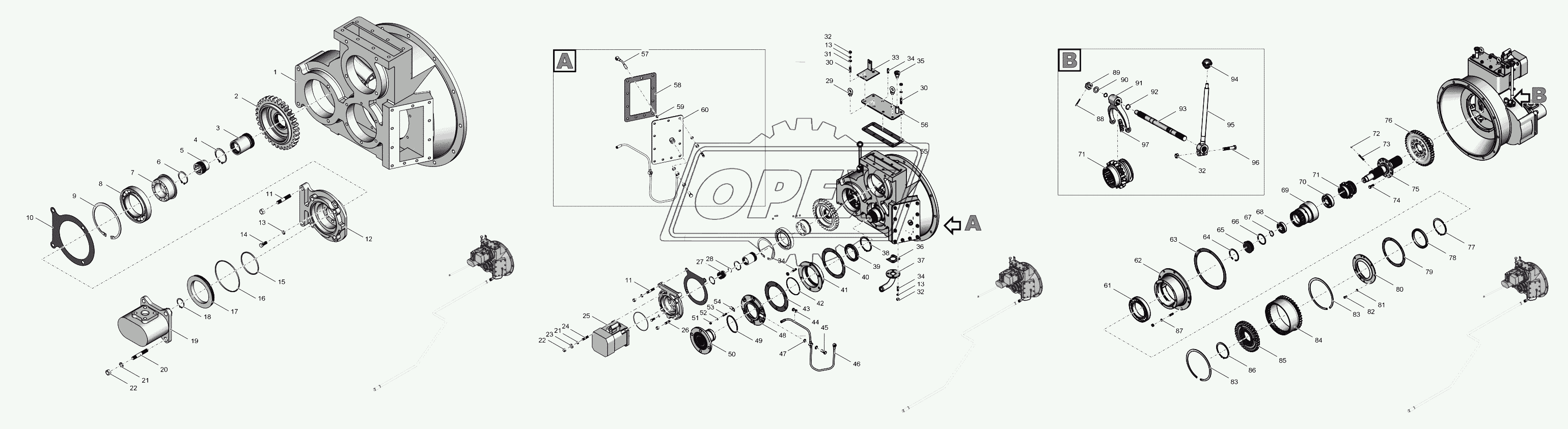 744Р3-162000-01 Редуктор привода насосoв