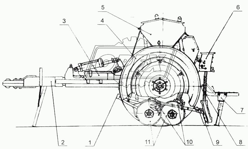Общее устройство сеялки