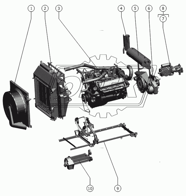 Установка моторная 1