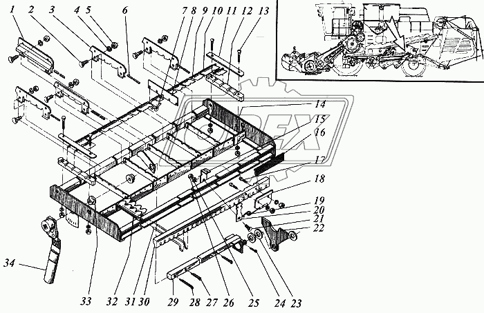 Удлинитель верхнего решета (1500А)