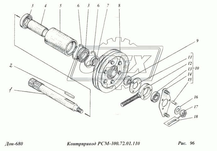 Контрпривод РСМ-100.72.01.110