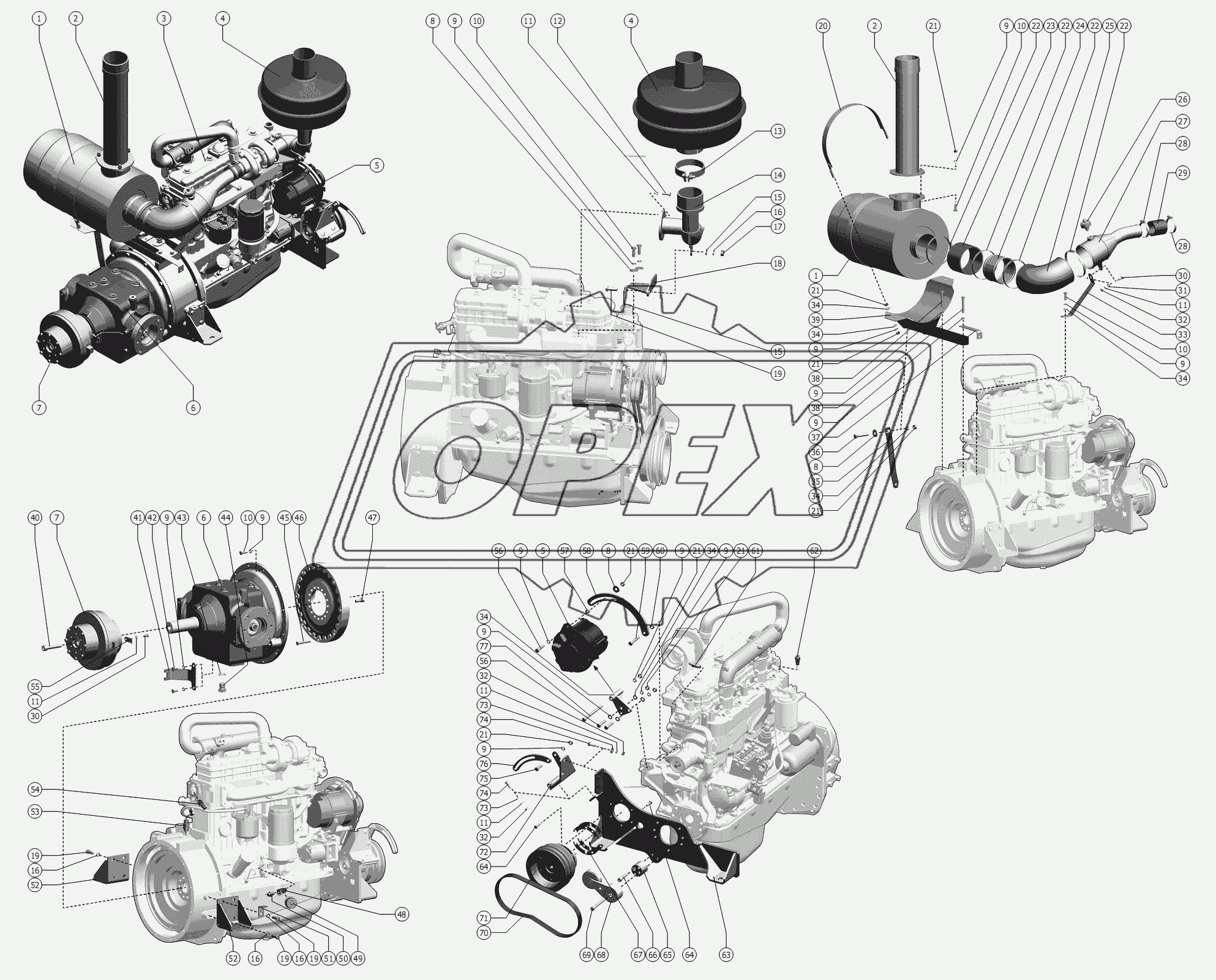 Установка моторная 2