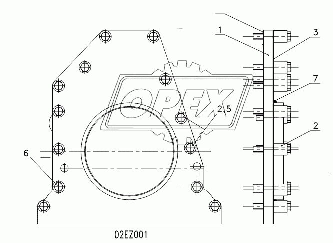 SUPPORT GP-REARSEAL CSHAFT