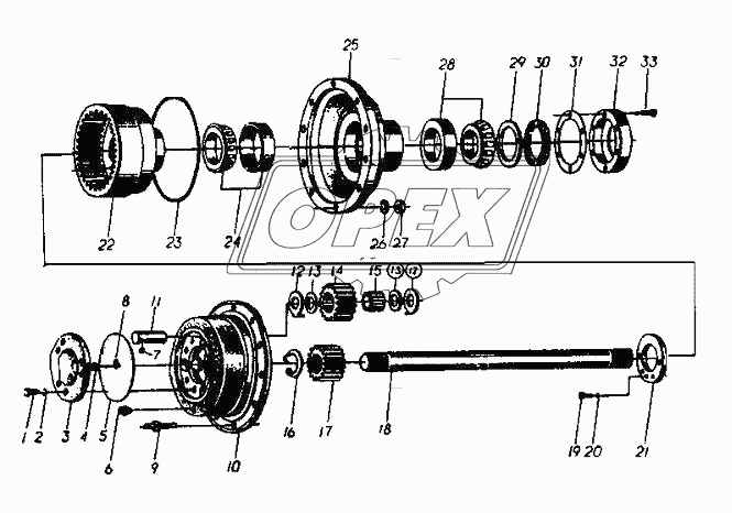 LG9330E2 Wheel reducer assembly