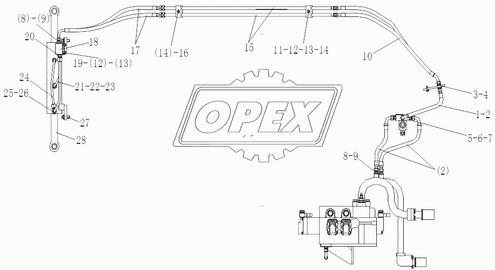 QUICK COUPLING EQUIPMENT HYDRAULIC SYSTEM