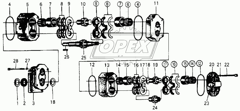 TANDEM GEAR PUMP