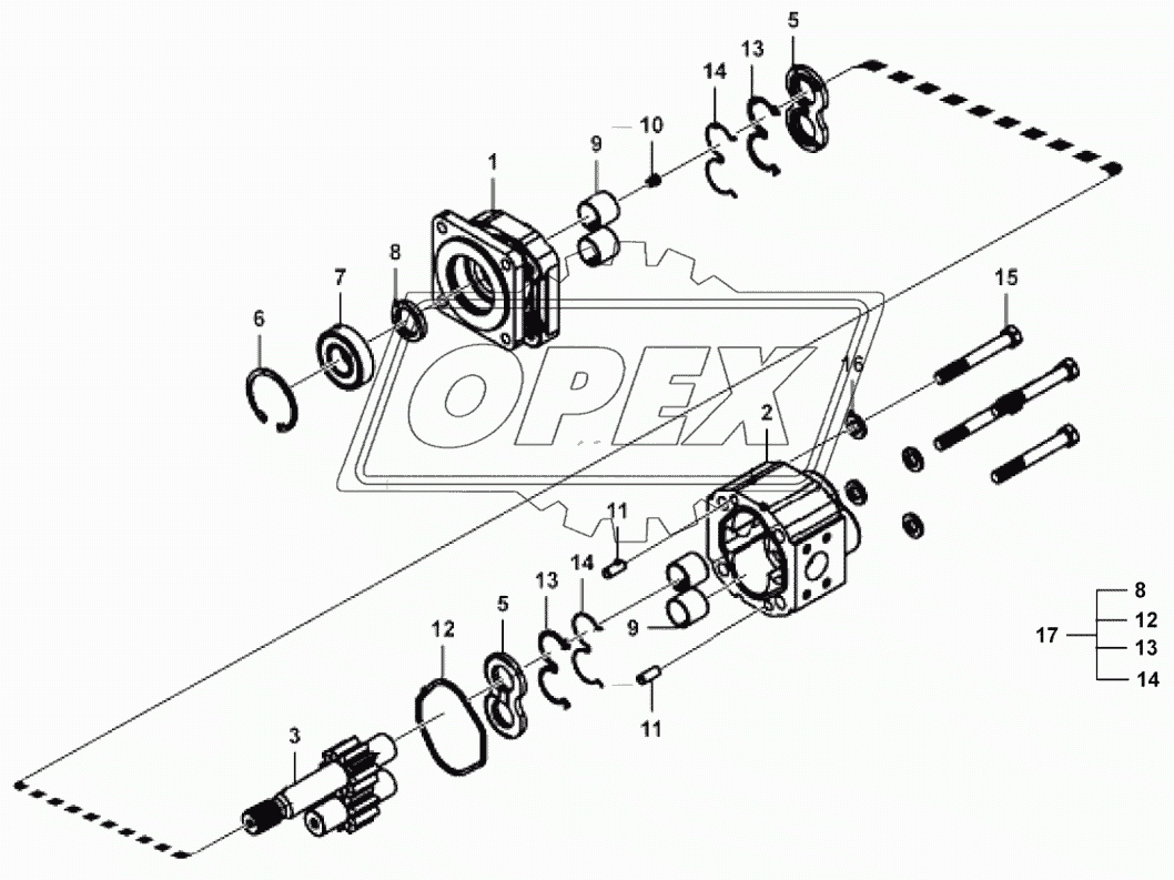 Radiator pump assembly