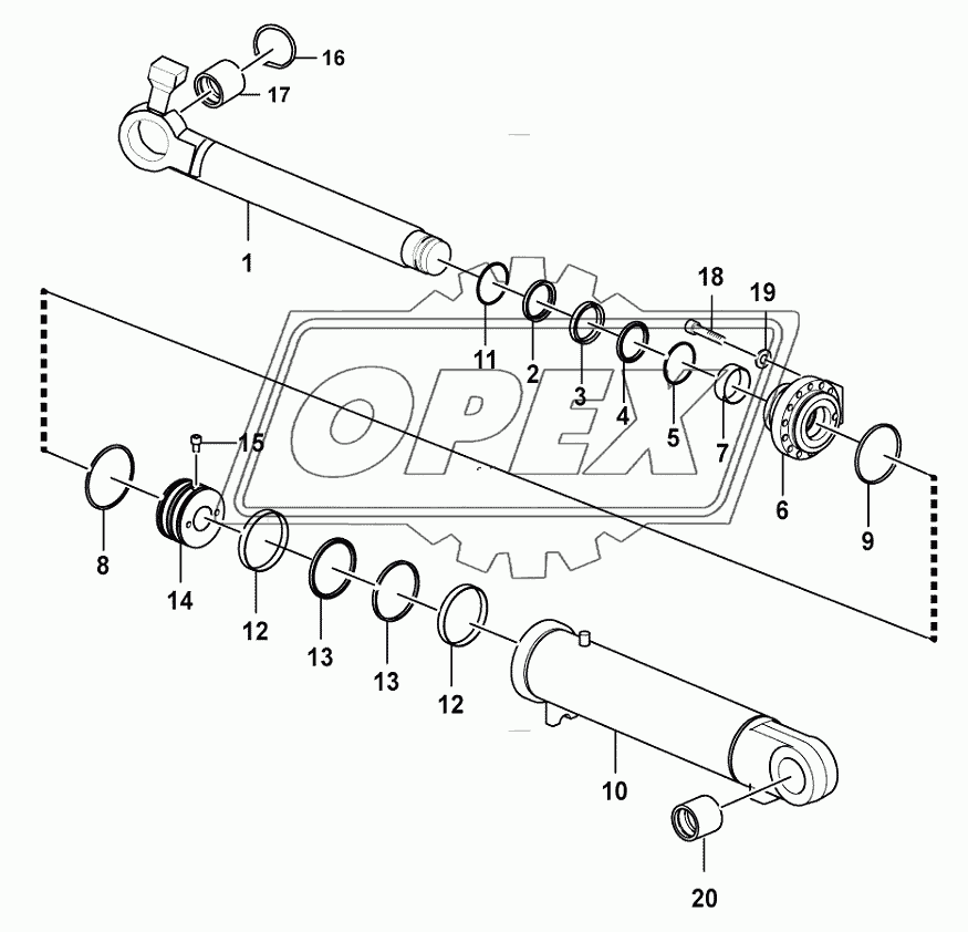 Tilt cylinder (371368)