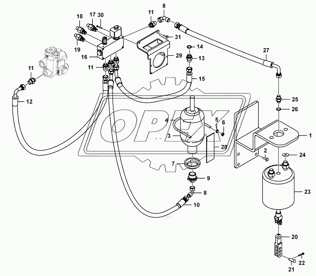 Parking brake assembly