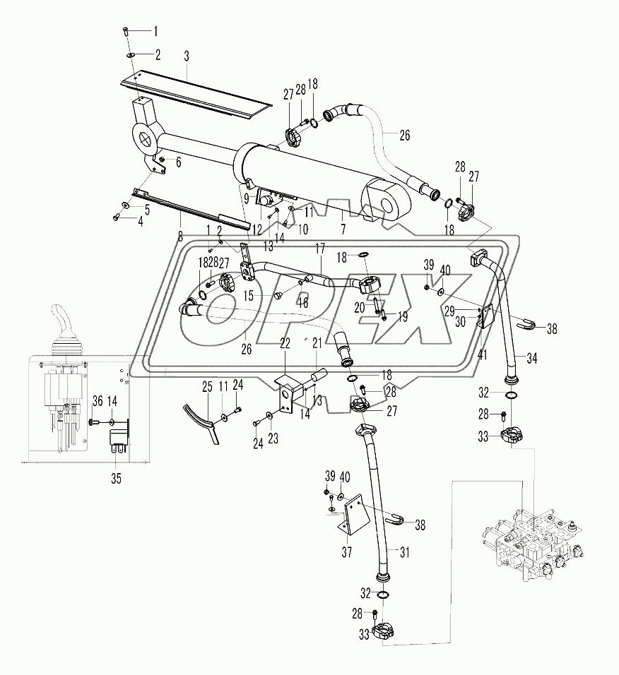 Tilt cylinder assembly