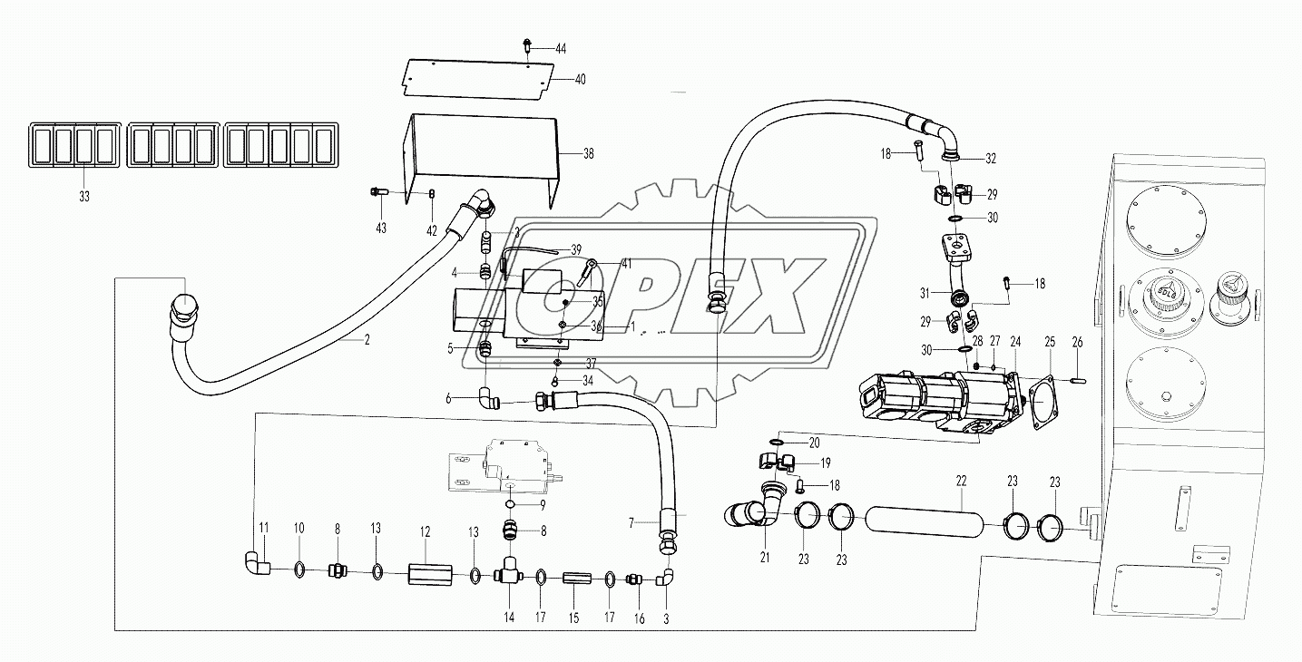 Steering pump assembly