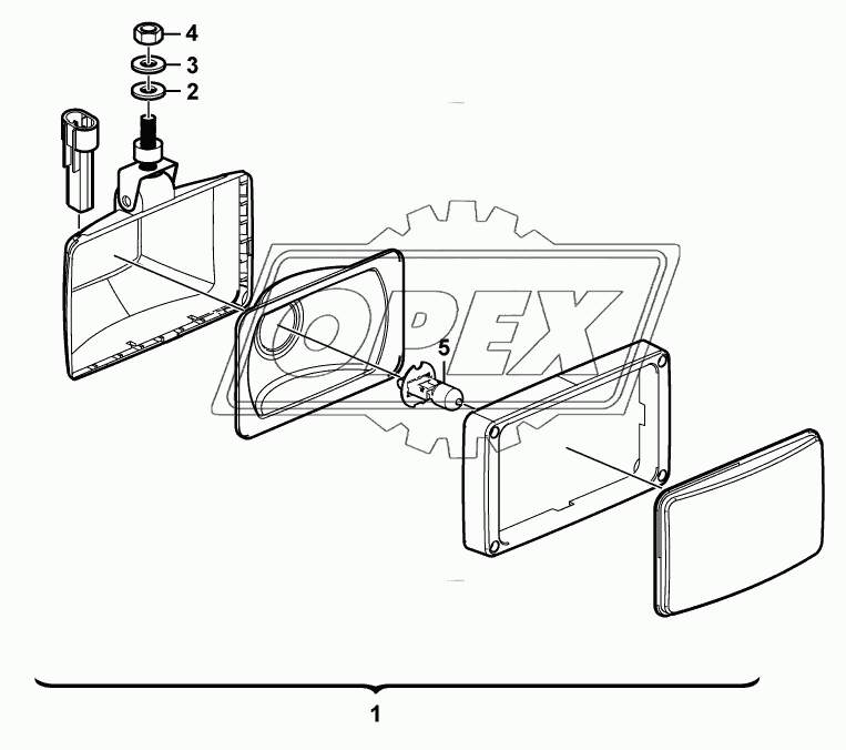 (3713EE) Work lamp