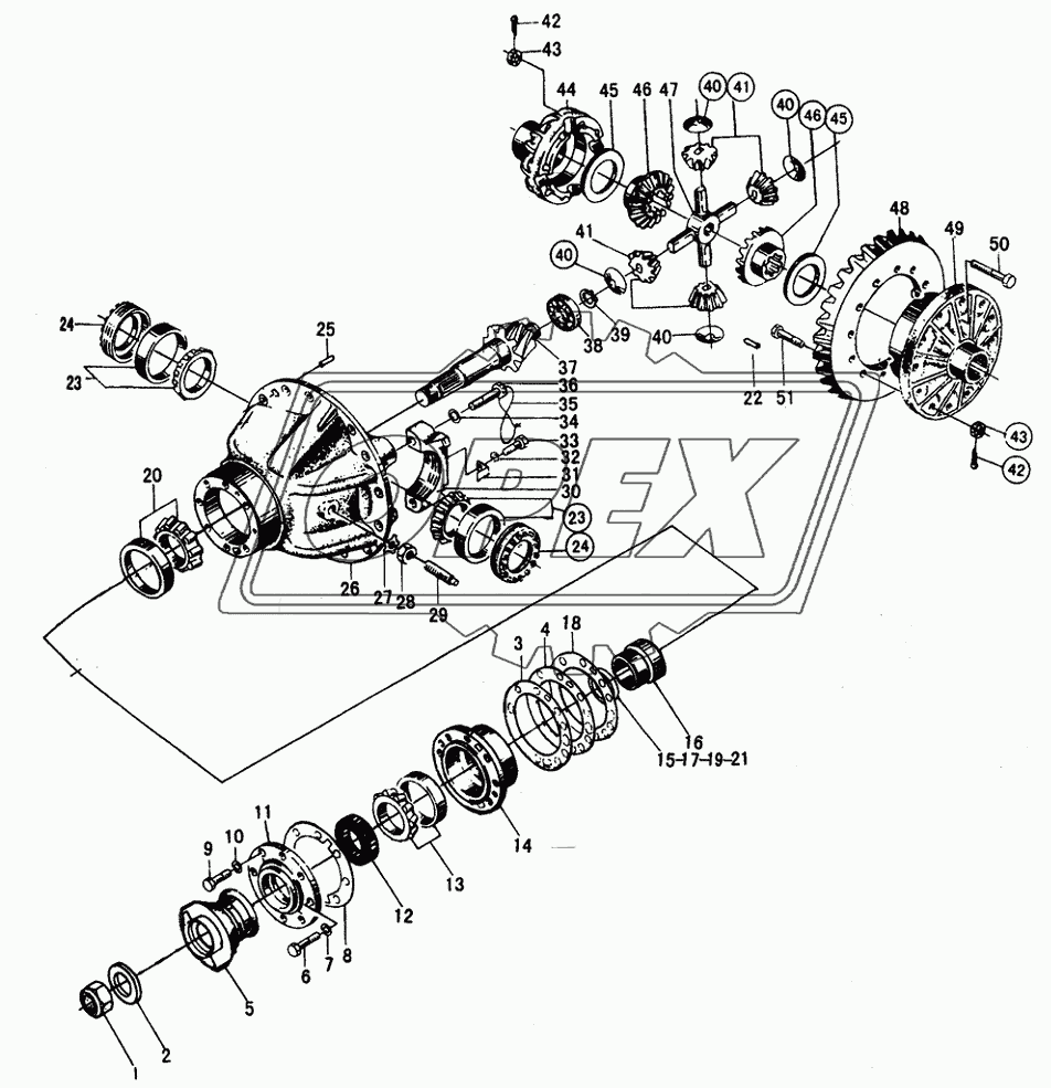 FRONT AXLE MAIN DRIVE ASSY