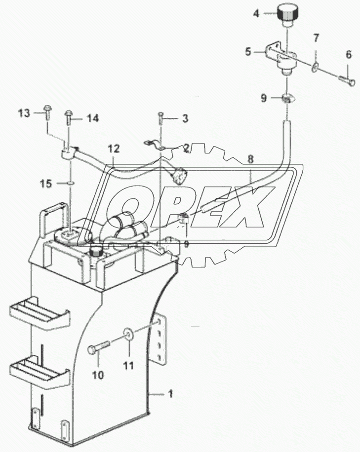 Hydraulic oil tank system 1