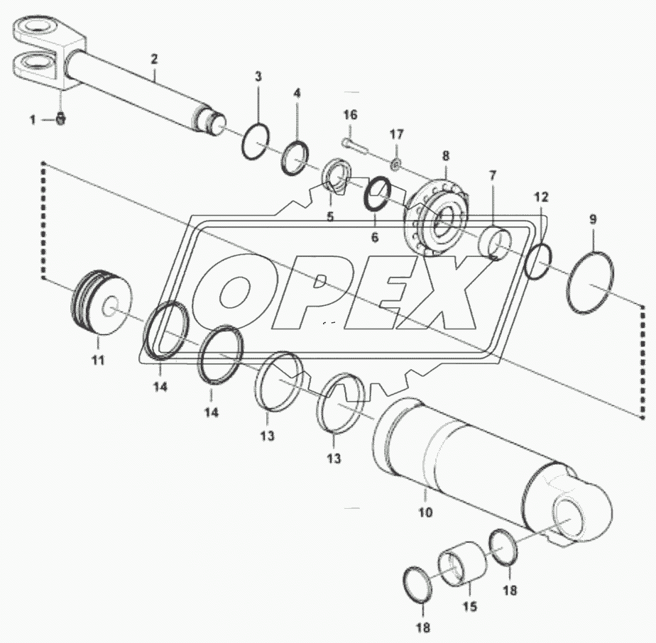 Lifting cylinder (371401)