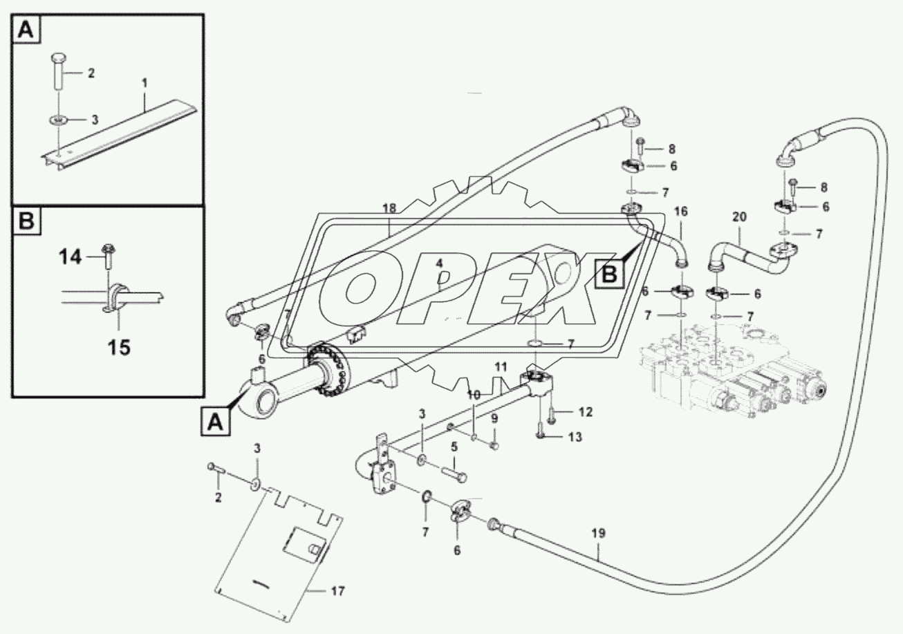 Dump cylinder assembly