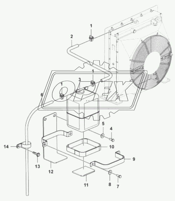 Expansion tank assembly