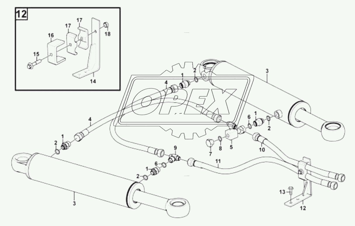 Steering cylinder assembly